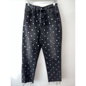 Simple‎ Society women's studded butt butterfly jeans dark wash size 7/28